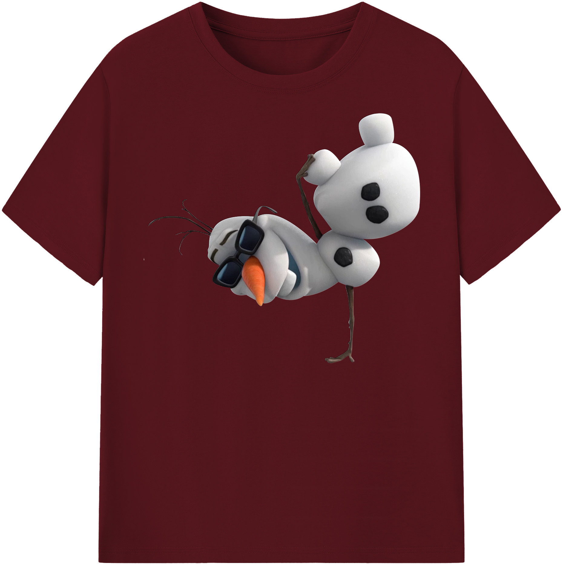 （画像用） アナと雪の女王 アンナ エルサ Frozen Anna Elsa 綿100％半袖Tシャツ（フロントプリント）